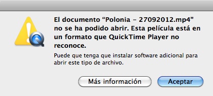 Quicktime abriendo un MP4 de TV3